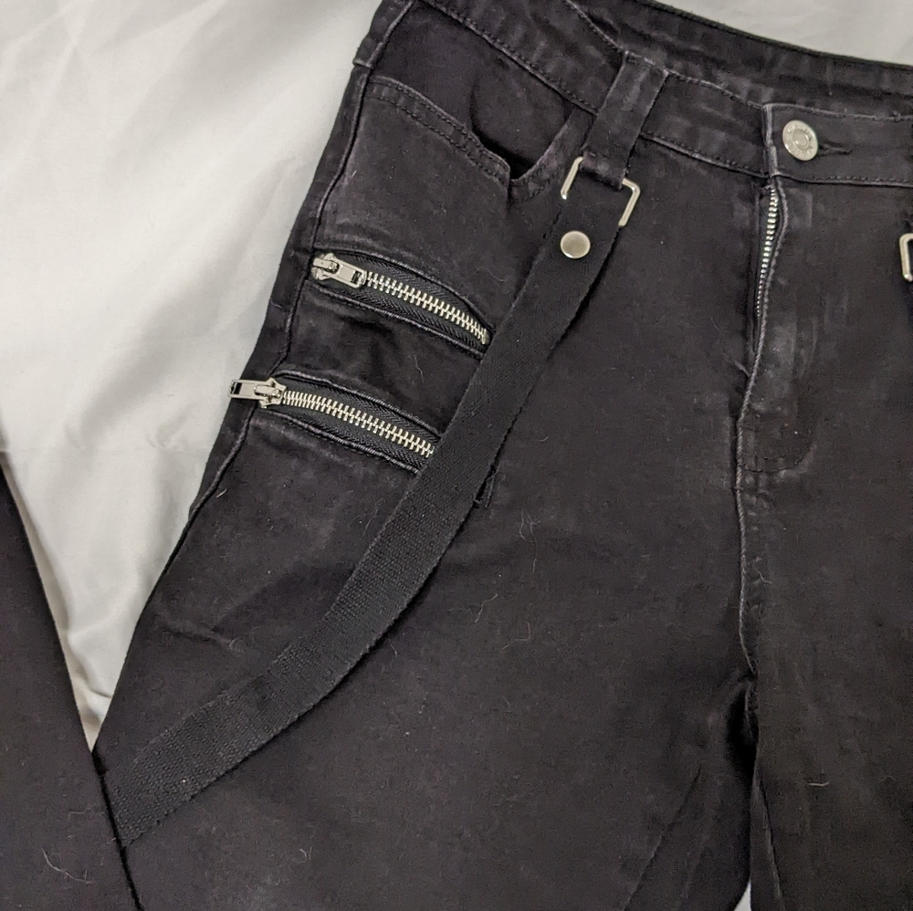 Killstar Strappy Jeans - Picture 4 of 6